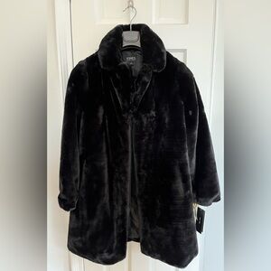 Jones NY Faux Fur Winter Coat